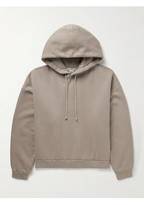 Acne Studios - Fester H Logo-Appliquéd Cotton-Jersey Hoodie - Men - Neutrals - XS