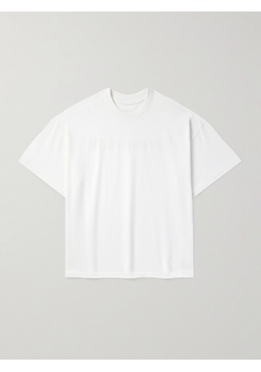 Jil Sander - Logo-Print Cotton-Jersey T-Shirt - Men - White - XS