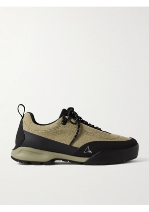 ROA - Cingino Rubber-Trimmed Microfibre Hiking Sneakers - Men - Brown - EU 40