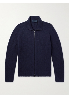 Thom Sweeney - Merino Wool-Blend Zip-Up Sweater - Men - Blue - XS