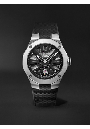 Baume & Mercier - Riviera Automatic Skeleton 42mm Stainless Steel, Canvas and Rubber Watch, Ref. No. 10721 - Men - Black