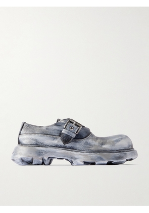 Acne Studios - Leather Monk-Strap Shoes - Men - Gray - EU 41