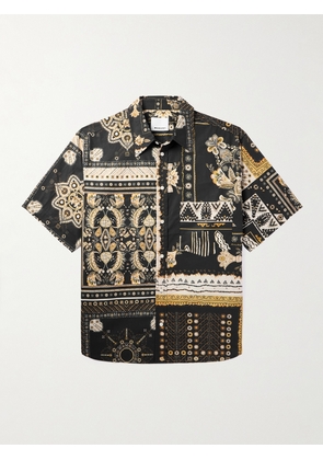 Marant - Garlonn Printed Cotton-Poplin Shirt - Men - Black - XS