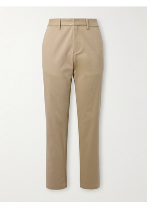 SAINT LAURENT - Cotton-Blend Twill Chinos - Men - Neutrals - UK/US 28