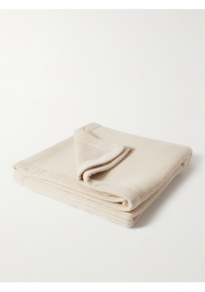 Brunello Cucinelli - Ribbed Cashmere Blanket - Men - Neutrals
