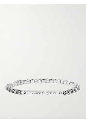 McQueen - Skull Silver-Plated Bracelet - Men - Silver