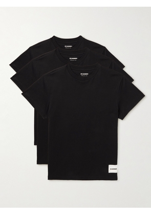 Jil Sander - Set of Three Organic Cotton-Jersey T-Shirts - Men - Black - S