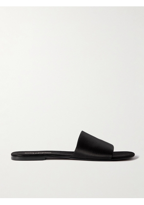 SAINT LAURENT - Satin Slides - Men - Black - EU 41