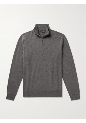 Loro Piana - Slim-Fit Baby Cashmere Half-Zip Sweater - Men - Gray - IT 46