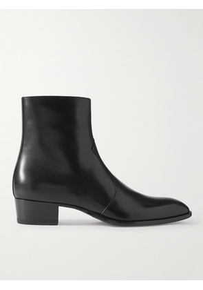 SAINT LAURENT - Wyatt Leather Chelsea Boots - Men - Black - EU 39