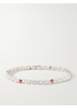 Hatton Labs - Sterling Silver Laboratory-Grown Crystal Bracelet - Men - Silver - S
