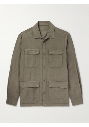 Herno - Linen Field Jacket - Men - Green - IT 46