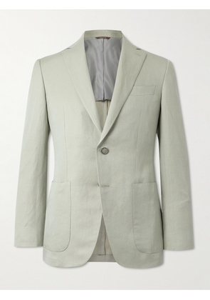 Canali - Kei Unstructured Linen and Silk-Blend Blazer - Men - Green - IT 46