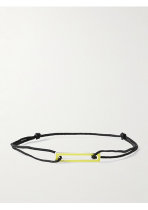 Le Gramme - Le 1.7g Sterling Silver, Enamel and Cord Bracelet - Men - Yellow