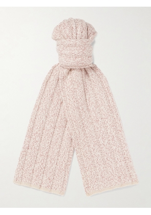 Brunello Cucinelli - Ribbed Cashmere Scarf - Men - Neutrals