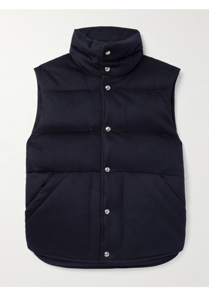 Loro Piana - Lucio Quilted Storm System® Cashmere Down Gilet - Men - Blue - S