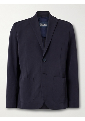 Herno - Seersucker Blazer - Men - Blue - IT 46