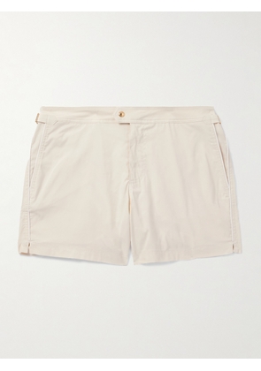 TOM FORD - Straight-Leg Mid-Length Swim Shorts - Men - Neutrals - IT 44