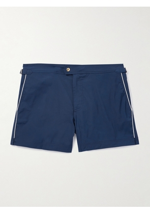 TOM FORD - Straight-Leg Mid-Length Swim Shorts - Men - Blue - IT 44