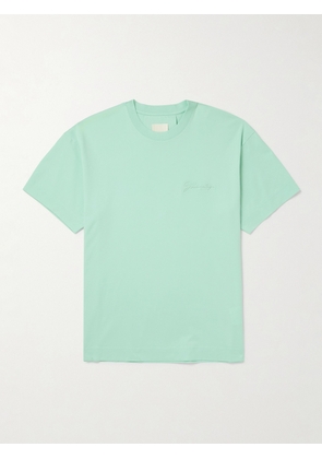 Givenchy - Logo-Embossed Cotton-Jersey T-Shirt - Men - Green - XS