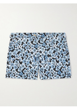 TOM FORD - Floral-Print Slim-Fit Short-Length Swim Shorts - Men - Blue - IT 44