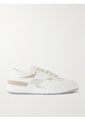 Givenchy - Logo-Debossed Suede-Trimmed Leather Sneakers - Men - White - EU 40