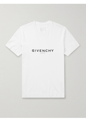 Givenchy - Logo-Print Cotton-Jersey T-Shirt - Men - White - XS