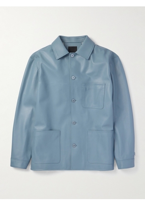 Givenchy - Leather Overshirt - Men - Blue - IT 46