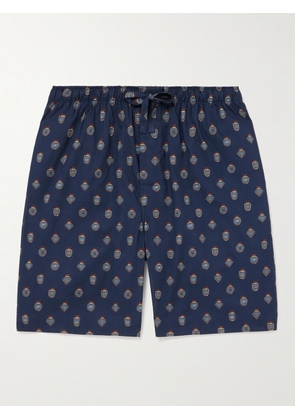 Derek Rose - Ledbury Printed Cotton-Batiste Pyjama Shorts - Men - Blue - S