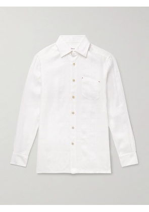 Kiton - Linen Shirt - Men - White - EU 39