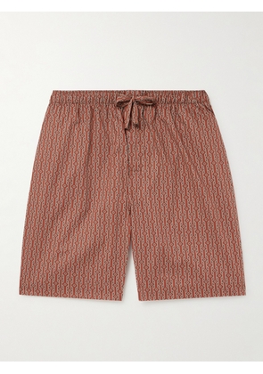 Derek Rose - Nelson Printed Cotton-Batiste Pyjama Shorts - Men - Red - S