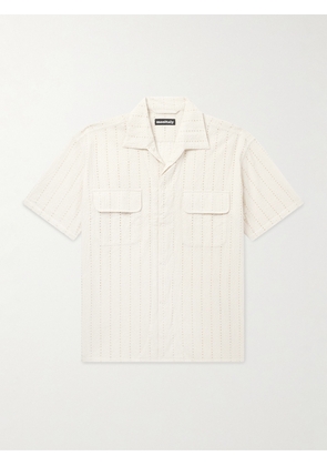 Monitaly - Milano Hakoba Broderie Anglaise Cotton Shirt - Men - Neutrals - S