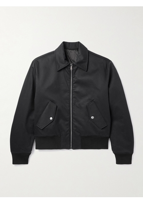 Balmain - Cotton-Blend Jersey Bomber Jacket - Men - Black - IT 46