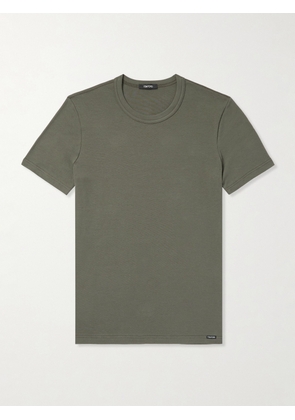 TOM FORD - Stretch-Cotton Jersey T-Shirt - Men - Green - S