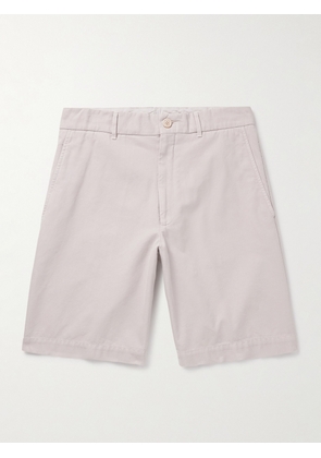 Brunello Cucinelli - Straight-Leg Cotton-Twill Bermuda Shorts - Men - Neutrals - IT 44