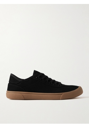 The Row - Grosgrain-Trimmed Canvas Sneakers - Men - Black - EU 40