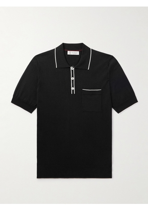 Brunello Cucinelli - Cotton Polo Shirt - Men - Black - IT 46
