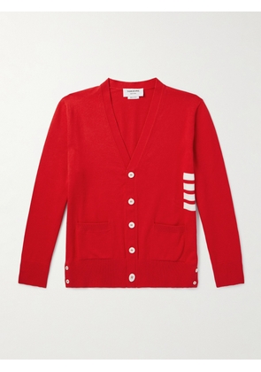 Thom Browne - Striped Cotton Cardigan - Men - Red - 1