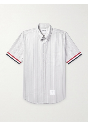 Thom Browne - Striped Cotton Oxford Shirt - Men - Gray - 1