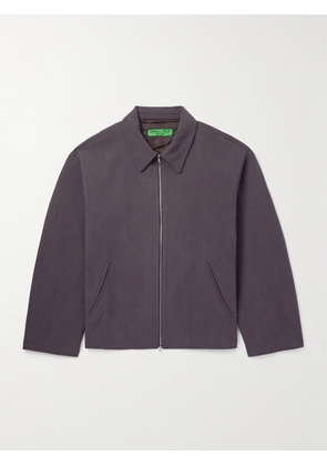 Small Talk - Washed Silk-Twill Jacket - Men - Purple - S