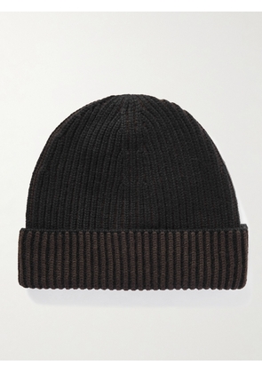 Zegna - Ribbed Oasi Cashmere Beanie - Men - Black