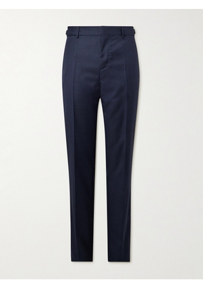Versace - Slim-Fit Tapered Virgin Wool Trousers - Men - Blue - IT 46