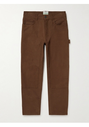 AGOLDE - RSVP GALLERY Ewing Straight-Leg Cotton-Twill Carpenter Trousers - Men - Brown - UK/US 30