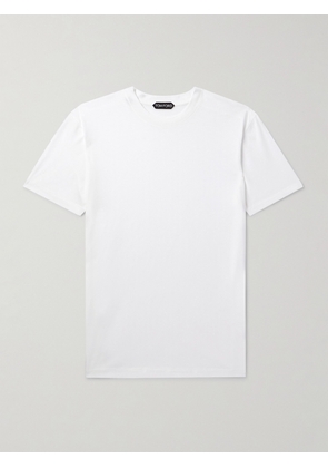 TOM FORD - Slim-Fit Lyocell and Cotton-Blend Jersey T-Shirt - Men - White - IT 44