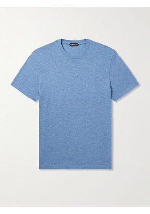 TOM FORD - Cotton-Blend Jersey T-Shirt - Men - Blue - IT 44