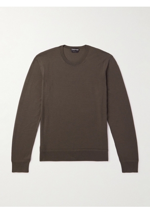 TOM FORD - Slim-Fit Merino Wool Sweater - Men - Green - IT 46