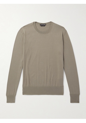 TOM FORD - Cotton Sweater - Men - Neutrals - IT 46