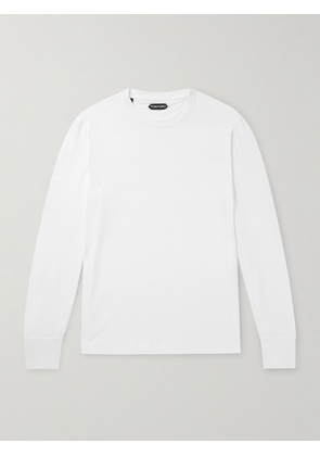 TOM FORD - Slim-Fit Lyocell and Cotton-Blend Jersey T-Shirt - Men - White - IT 44