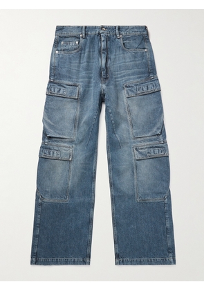 DRKSHDW By Rick Owens - Wide-Leg Cargo Jeans - Men - Blue - UK/US 28