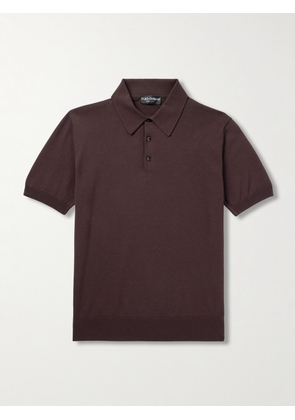 Dolce&Gabbana - Cotton Polo Shirt - Men - Brown - IT 44